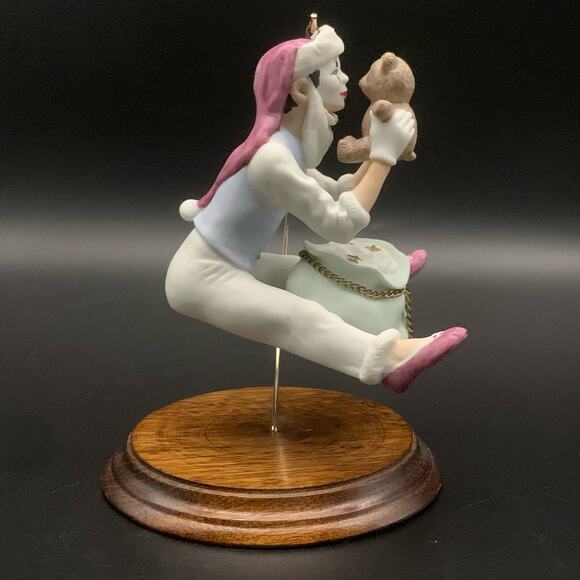 Vintage 1987 Hallmark Keepsake Mime Clown Teddy Bear Ornament - Picture 3 of 16